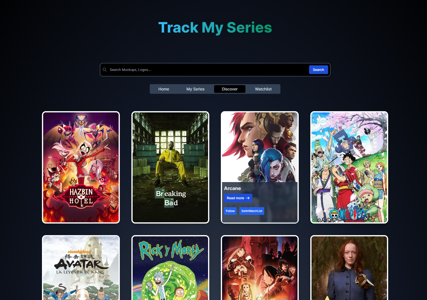 pictures of trackmyseriesapp